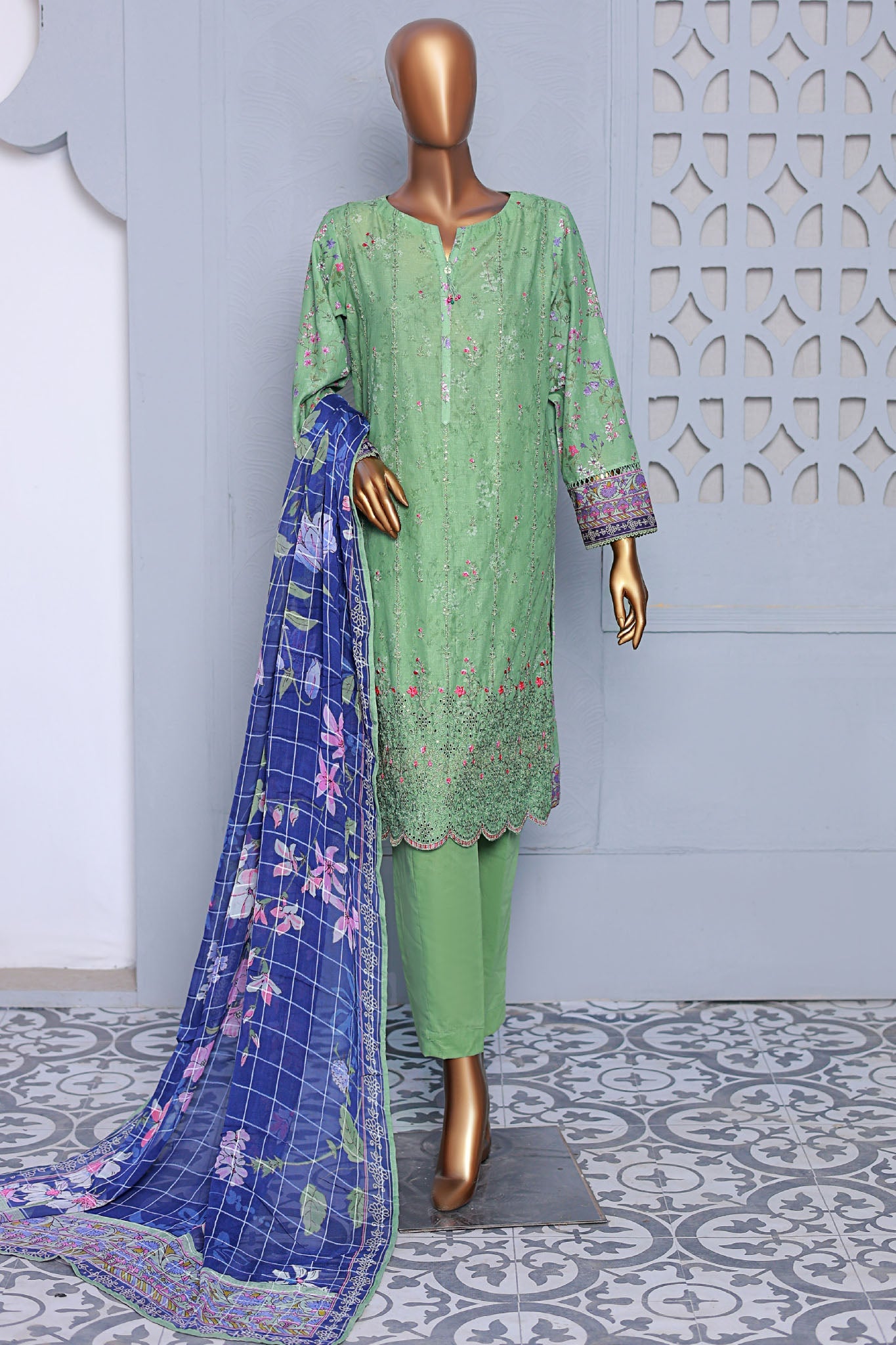Anmol By HZ Unstitched 3 Piece Emb Chikankari Lawn Collection-ACE-954