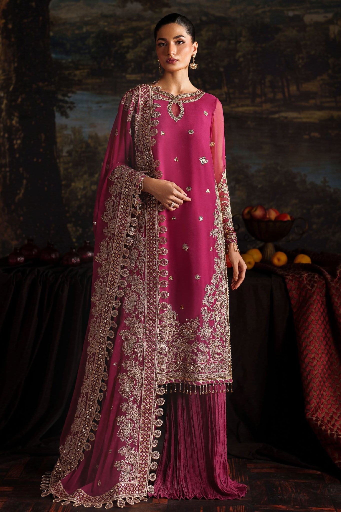 Zarif Unstitched 3 Piece Premium Chiffon Collection'2025-ZRF-PRC-05 ADELLE