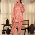 Zaman By MNM Stitched 2 Piece Cotton Lawn Collection-Crimson frost