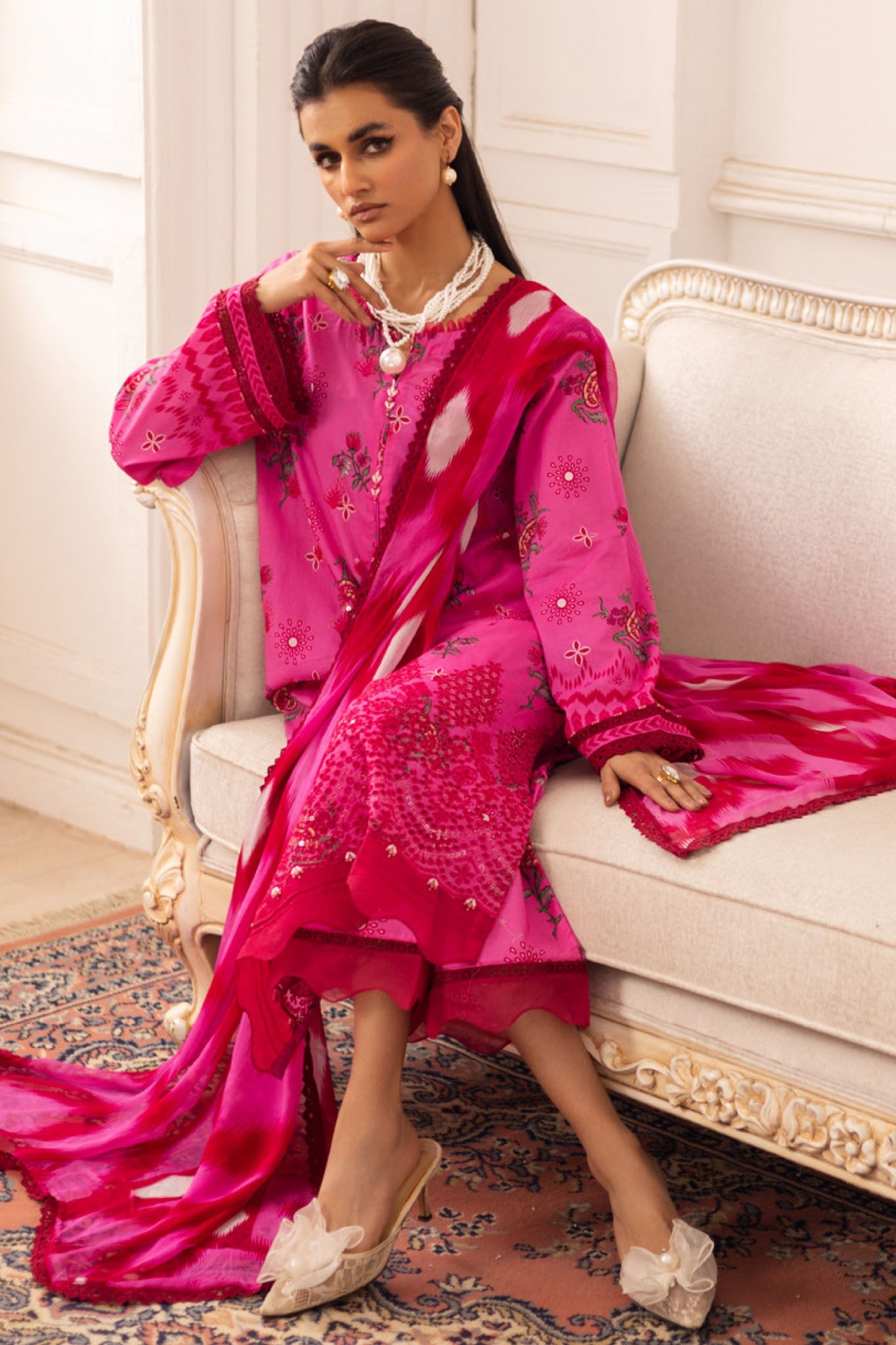 Aafreen By Riaz Arts Unstitched 3 Piece Emb Chikankari Lawn Collection-AF-184