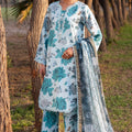 Sheen Prints By Alizeh Unstitched 3 Piece Digital Printed Fine Lawn Vol-02 Collection'2024-AF-6019-Bluet