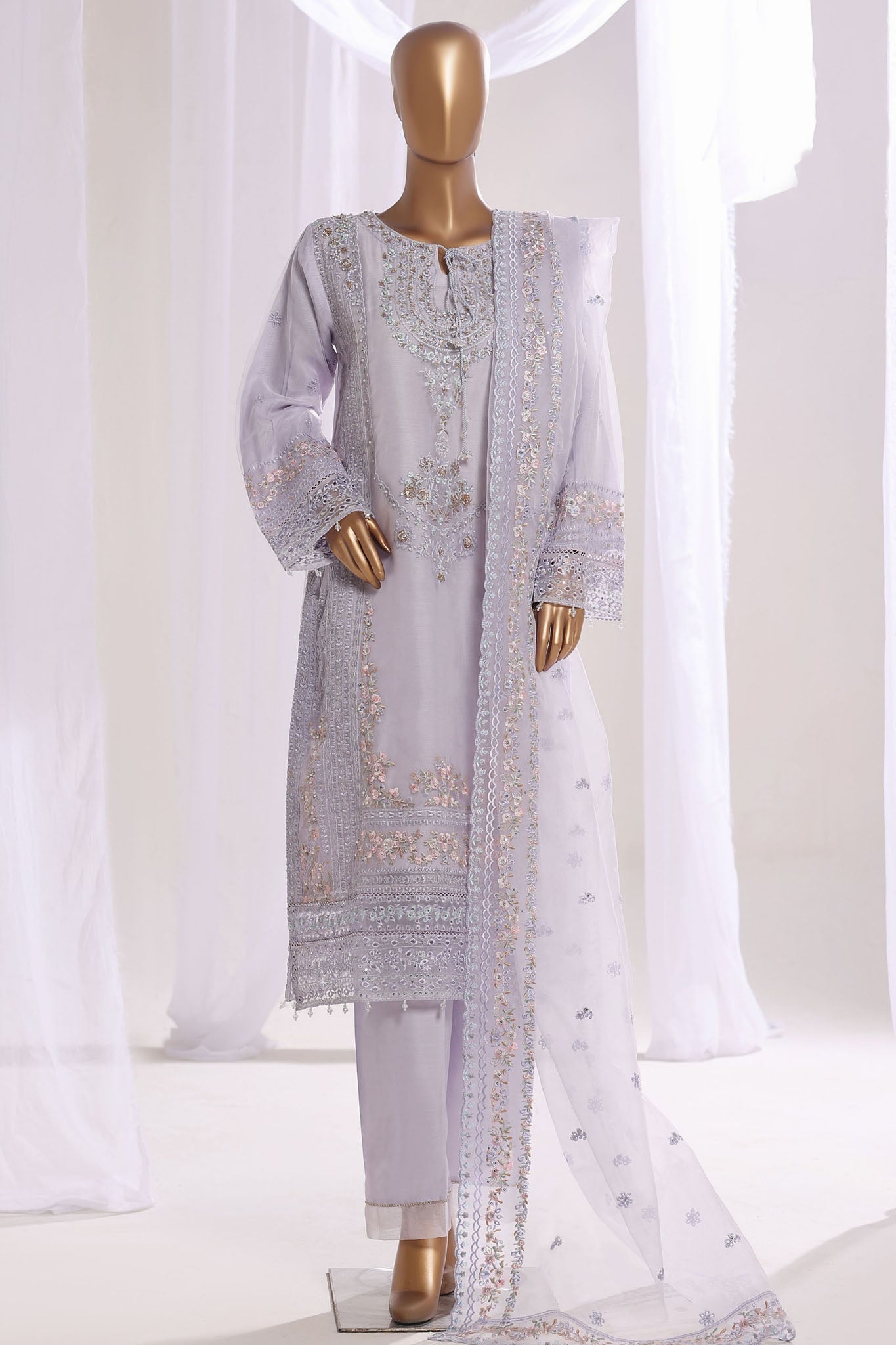 Mahpara By Sada Bahar Stitched 3 Piece Festive Formals Vol-20 Suit-AG-30-Lilac