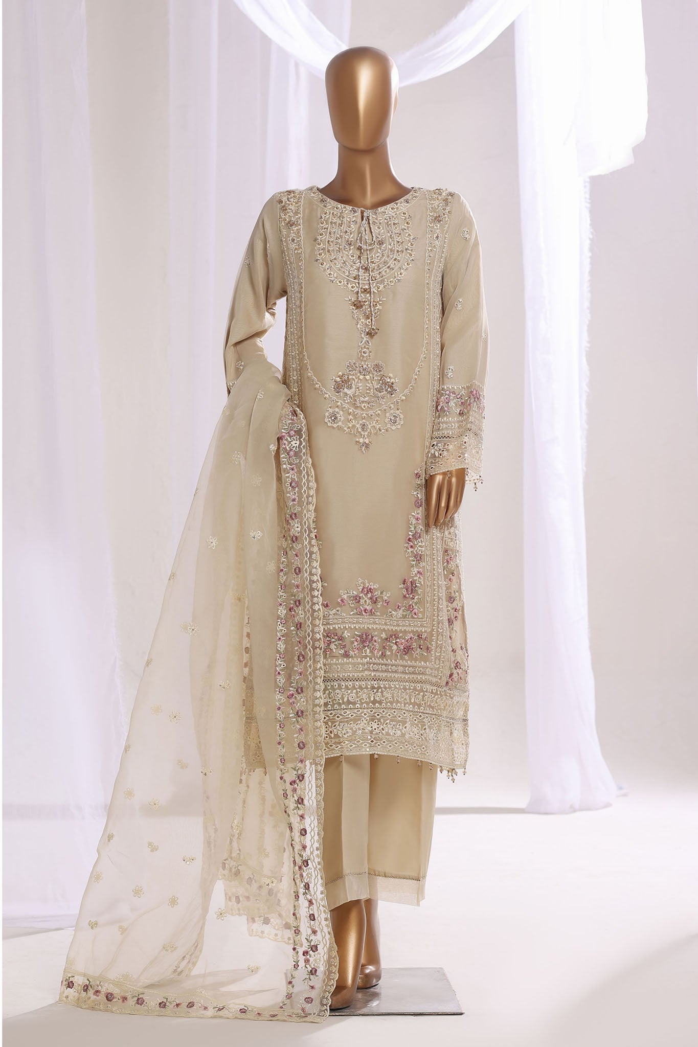 Mahpara By Sada Bahar Stitched 3 Piece Festive Formals Vol-20 Suit-AG-30-Skin