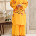 Hazel By Aizal Stitched Co Ords Slub Linen Winter Collection'2025-AH-10-Yellow