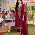 Asim Jofa Dhanak Rang PretAjcfb -01 Embroidered Chiffon Stitched 3 Pcs