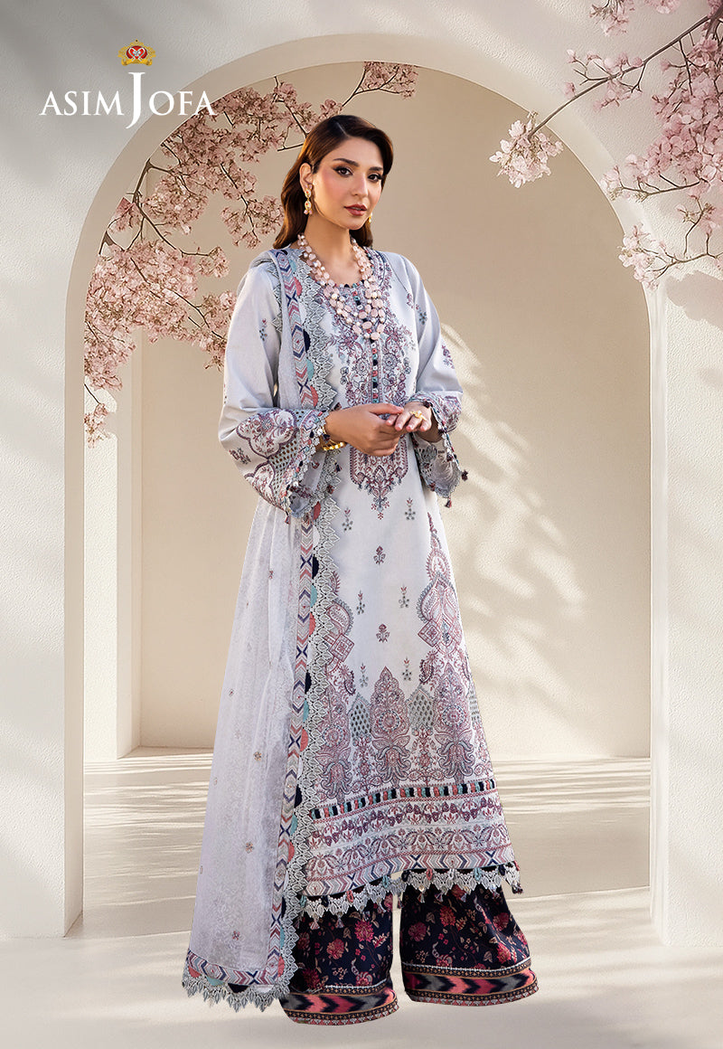 Asim Jofa Luxury Pret Lawn Ajellb-10 Emb 3 Pcs