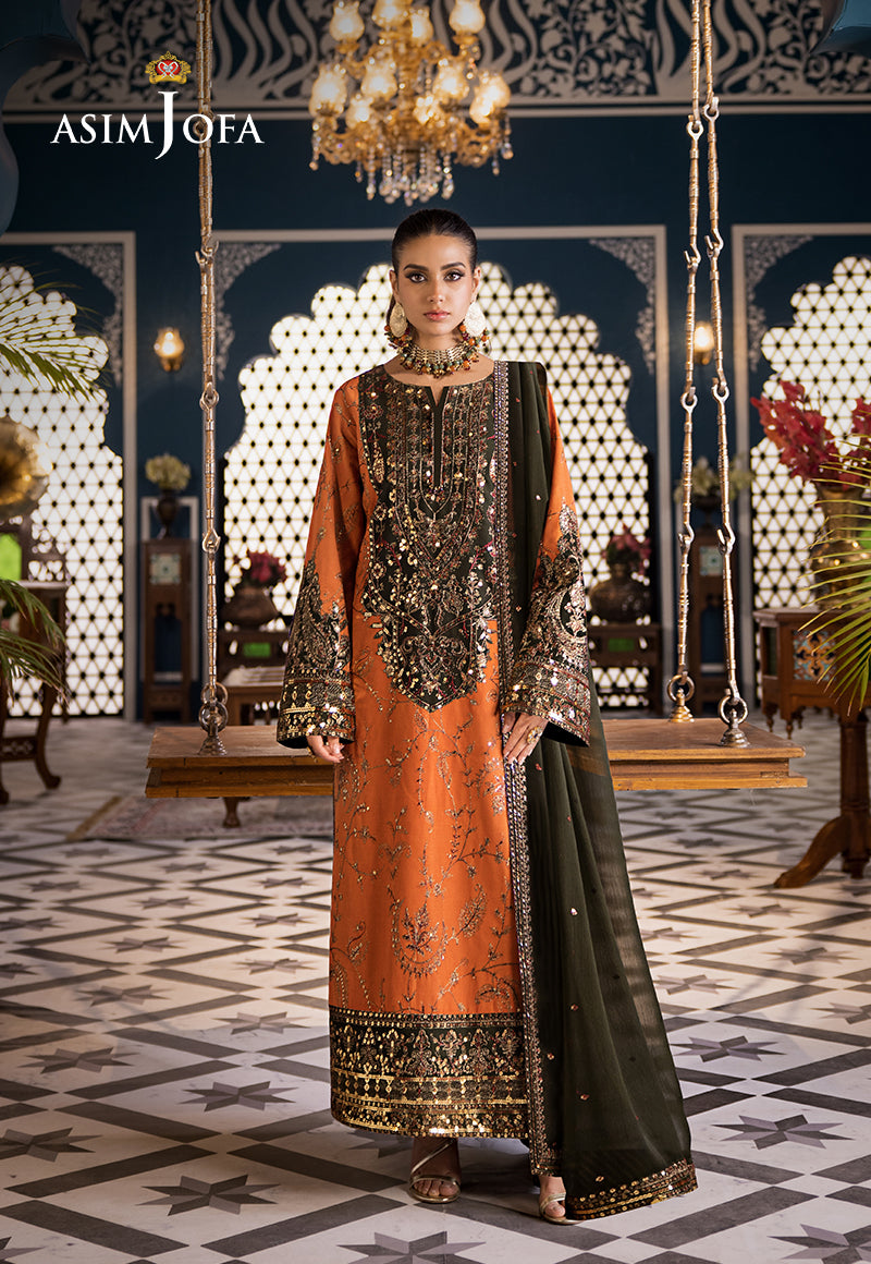 Asim Jofa Limited Edition Luxury Lawn Pret Ajfileb-24 Cambric Stitched 3 Pcs