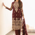 Asim Jofa Mera Haseen Jora Ajhj-11 Embroidered Chiffon 3 Pcs