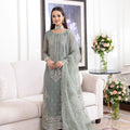 Asim Jofa Limited Edition Luxury Pret Ajjmb-20 Embroidered Chiffon ,Organza 3 Pcs