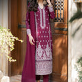 Limited Edition By Asim Jofa Ajkmb-02 Emb Poly Cotton Stitched 3 Pcs