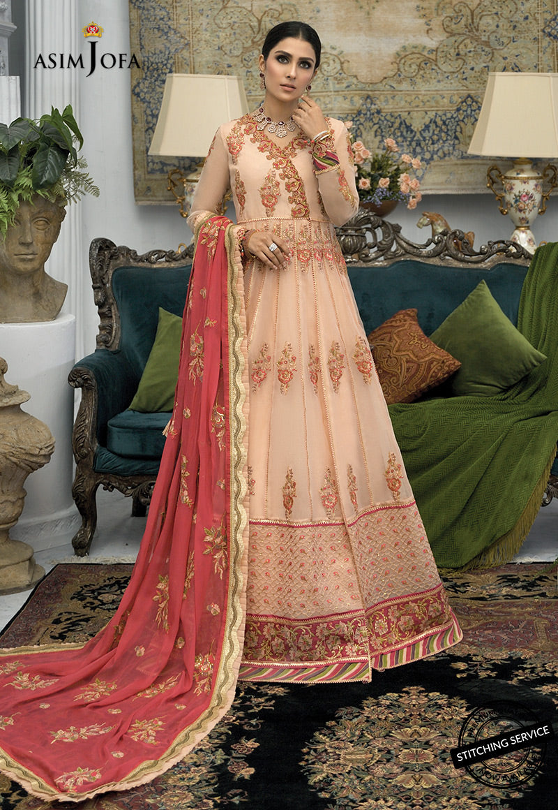 Asim Jofa Mahsa Festive Ajmc-05 Embroidered Organza 3 Pcs