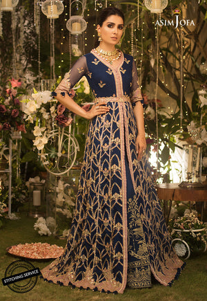 Asim Jofa Designers Limited Edition Ajnd-08 Embroidered Stitched 3 Pcs