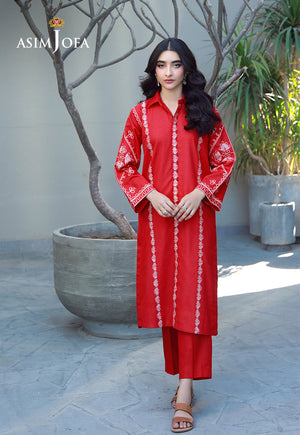 Asim Jofa Essential Pret Drop 7 Ajpb-149 Embroidered Lawn Check 2 Pcs