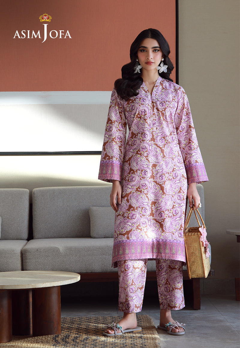 Asim Jofa Essential Pret Drop 7 Ajpb-151 Printed Jacquard 2 Pcs