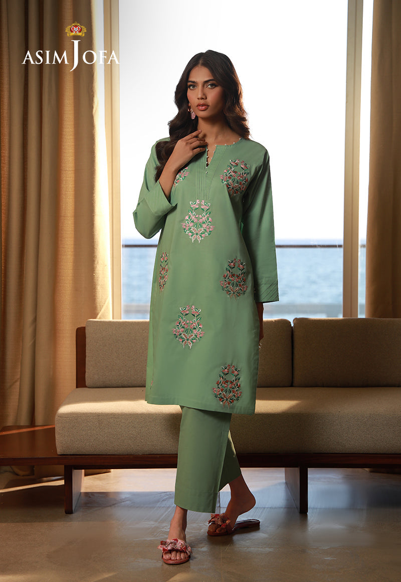 Asim Jofa Essential Pret Drop 7 Ajpb-153 Embroidered Cambric 2 Pcs