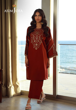 Asim Jofa Essential Pret Drop 7 Ajpb-163 Embroidered Jacquard 2 Pcs
