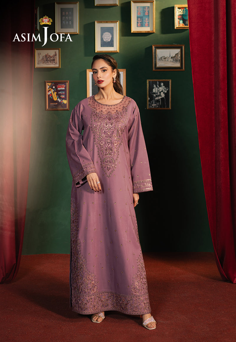 Asim Jofa Stitched Premium Festive Ajpfb-09 Emb SILK 2 PCS