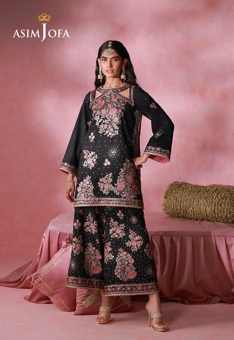 Asim Jofa Unstitched 2 Piece Festive Formals Suit-AJULFI-07 Embroidered Silk Unstitched 2 Pcs