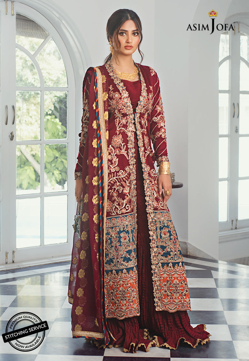 Asim Jofa Stitched Luxury Formals Ajvl-05 Embroidered