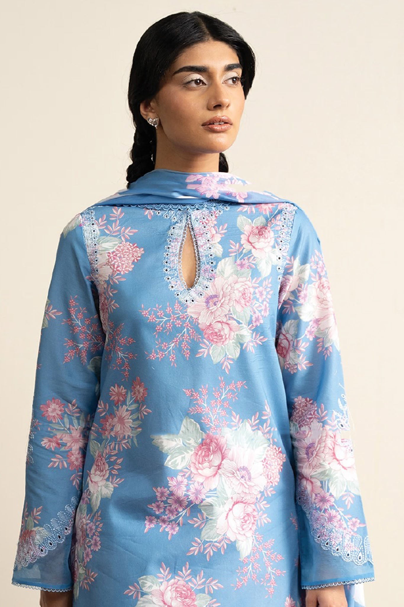 The Bare Minimum By Ayzel Unstitched 3 Piece Summer Vol-01 Collection-AL-09-Mistelle