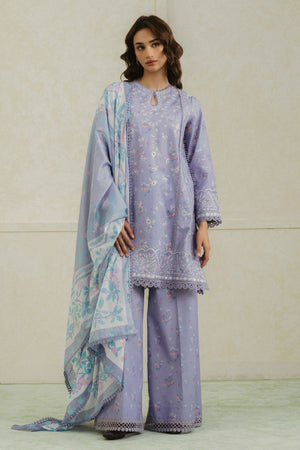 Amore By Ayzel Unstitched 3 Piece Summer Lawn Collection-AL-V4-05-Auburn