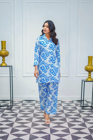 Suitsu Stitched Co Ords Collection-Blue Serenity