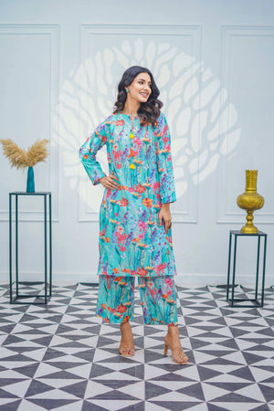 Suitsu Stitched Summer Co Ords Set Drop-1 Collection'2025-Botanic Dream