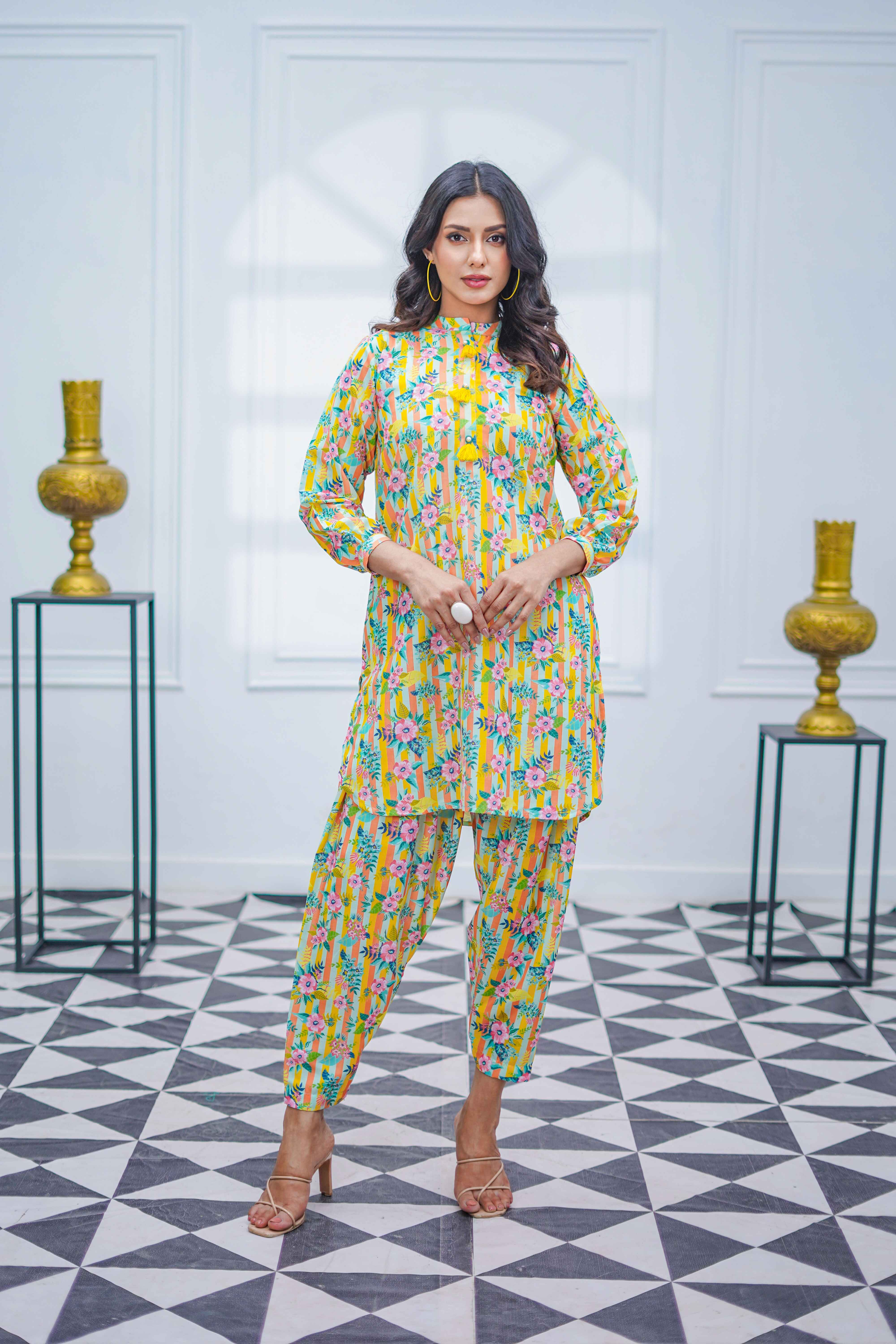 Suitsu Stitched Co Ords Collection-Spring Symphony