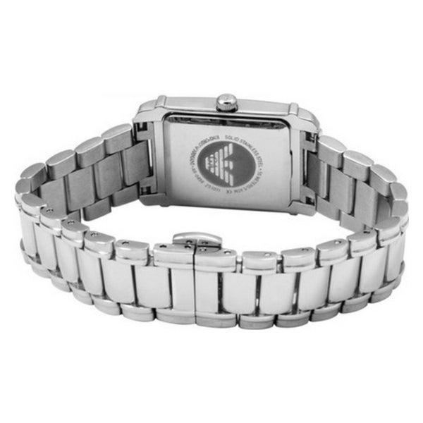 EMPORIO ARMANI Classic Silver Stainless Steel Black Dial  display picture 3