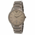 EMPORIO ARMANI Renato Grey Stainless Steel Brown Dial Quartz Watch for Gents - AR11120