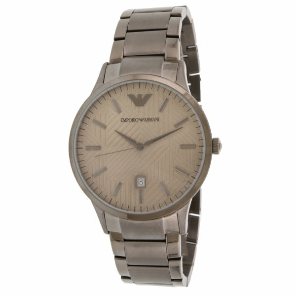 EMPORIO ARMANI Renato Grey Stainless Steel Brown Dial Quartz Watch for Gents - AR11120