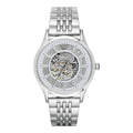 EMPORIO ARMANI Beta Silver Stainless Steel Silver (Skeleton) Dial Automatic Watch for Gents - AR1945