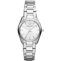 EMPORIO ARMANI Sportivo Silver Stainless Steel Silver Dial Quartz Watch for Ladies - AR6028