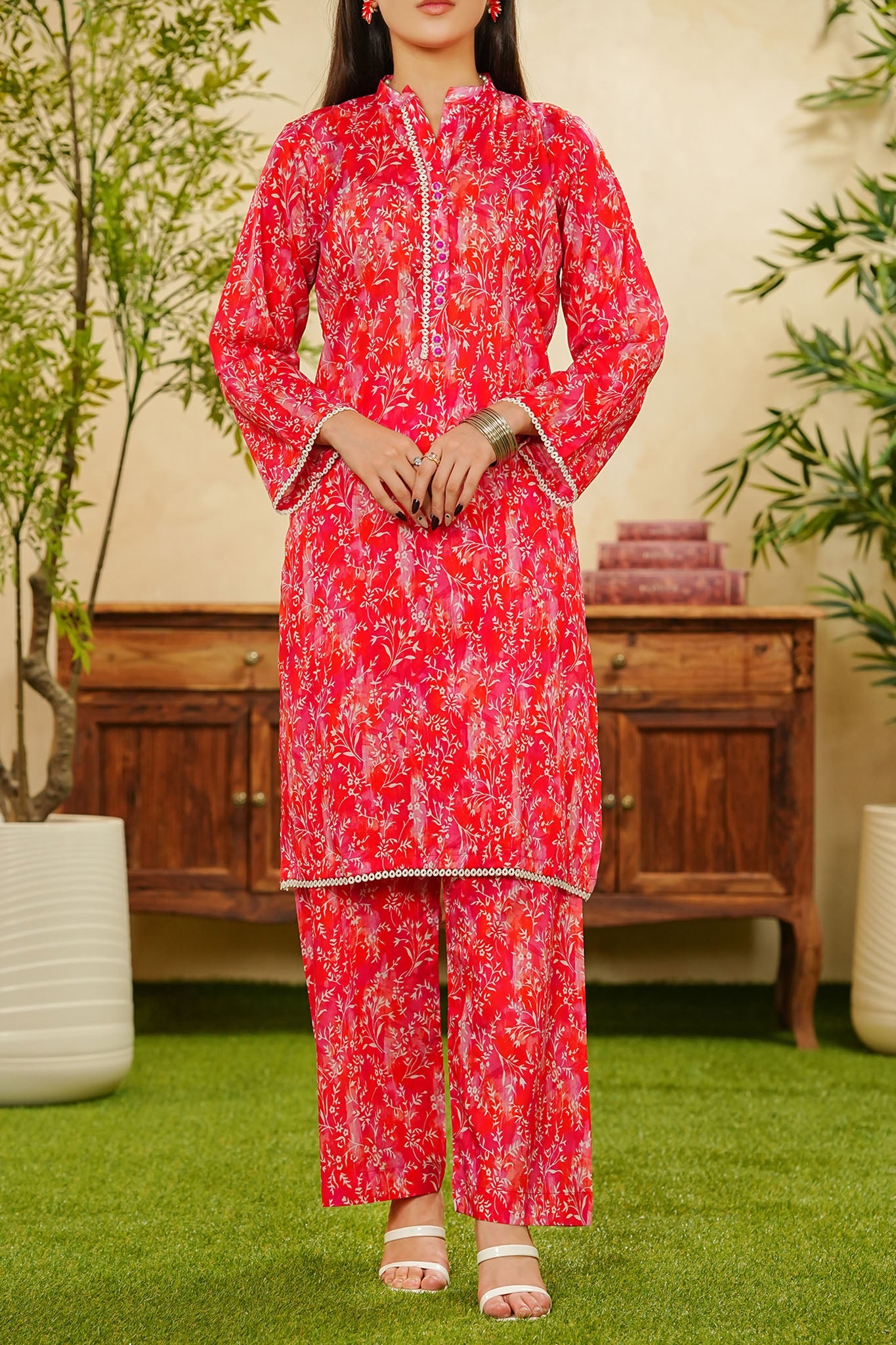 Shabnam By Aizal Stitched 2 Piece Printed Co Ords Vol-02 Collection'2025-A-S-14-PINK