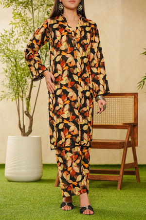 Shabnam By Aizal Stitched 2 Piece Printed Co Ords Vol-02 Collection'2025-A-S-15-BLACK