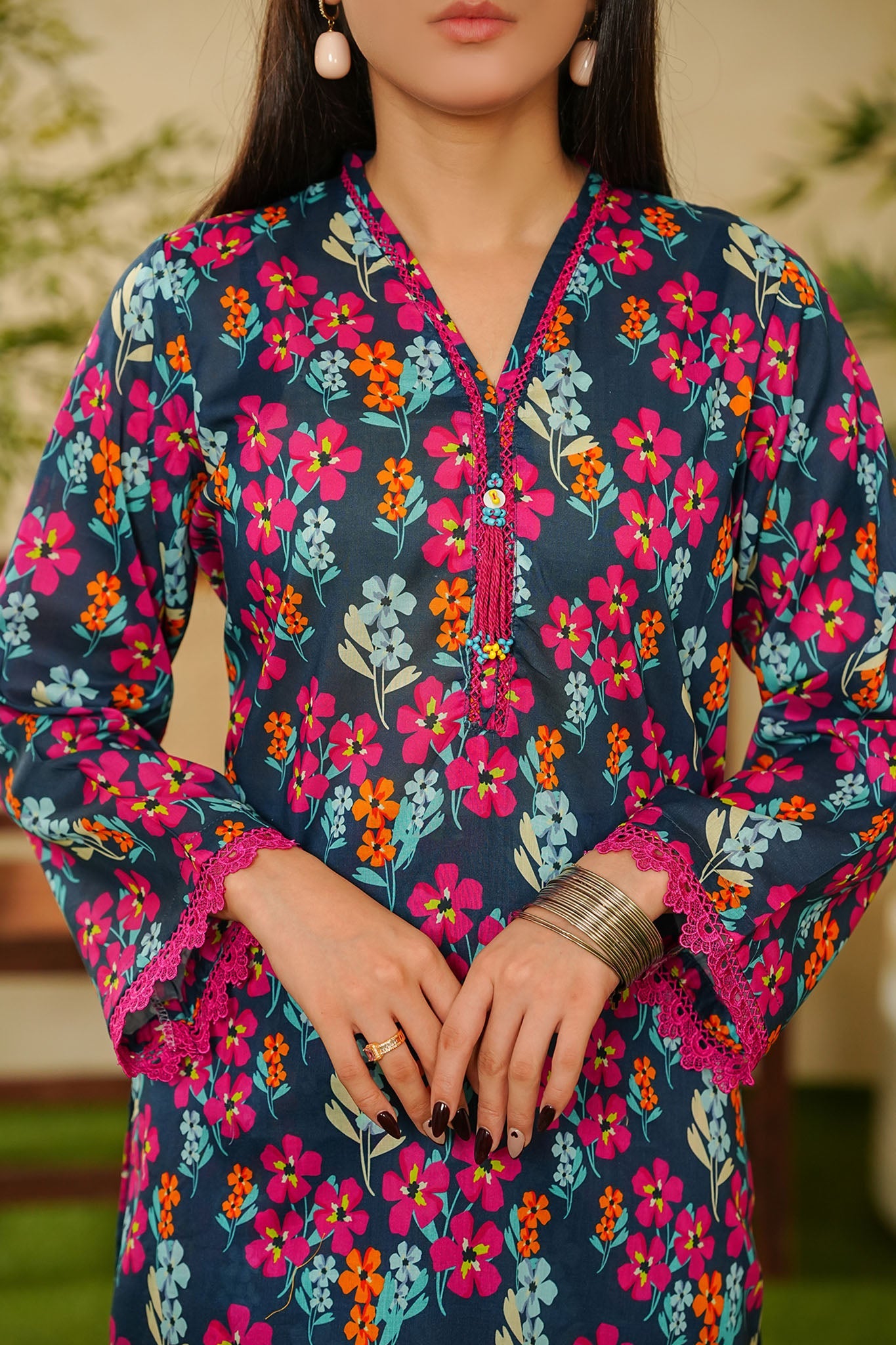 Shabnam By Aizal Stitched 2 Piece Printed Co Ords Vol-02 Collection'2025-A-S-19-BLUE