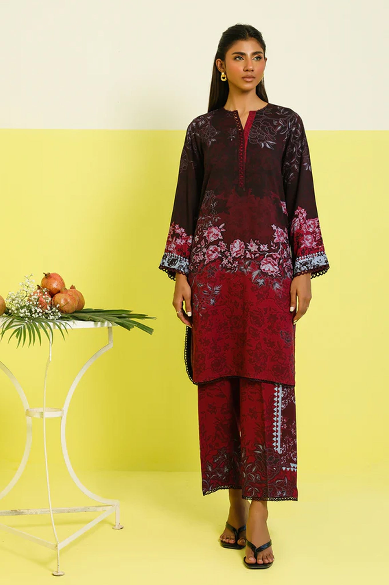Elara By Sahar Unstitched 2 Piece Printed Marina Twill Fall Collection'2025-AW1-25-26-UNS