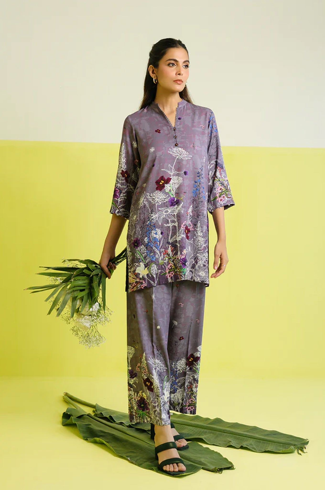 Elara By Sahar Unstitched 2 Piece Printed Marina Twill Fall Collection'2025-AW1-25-27-UNS