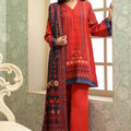 Sahar Unstitched 3 Piece Printed Khaddar Collection'2025-AW2-25-15-Aztec Flame