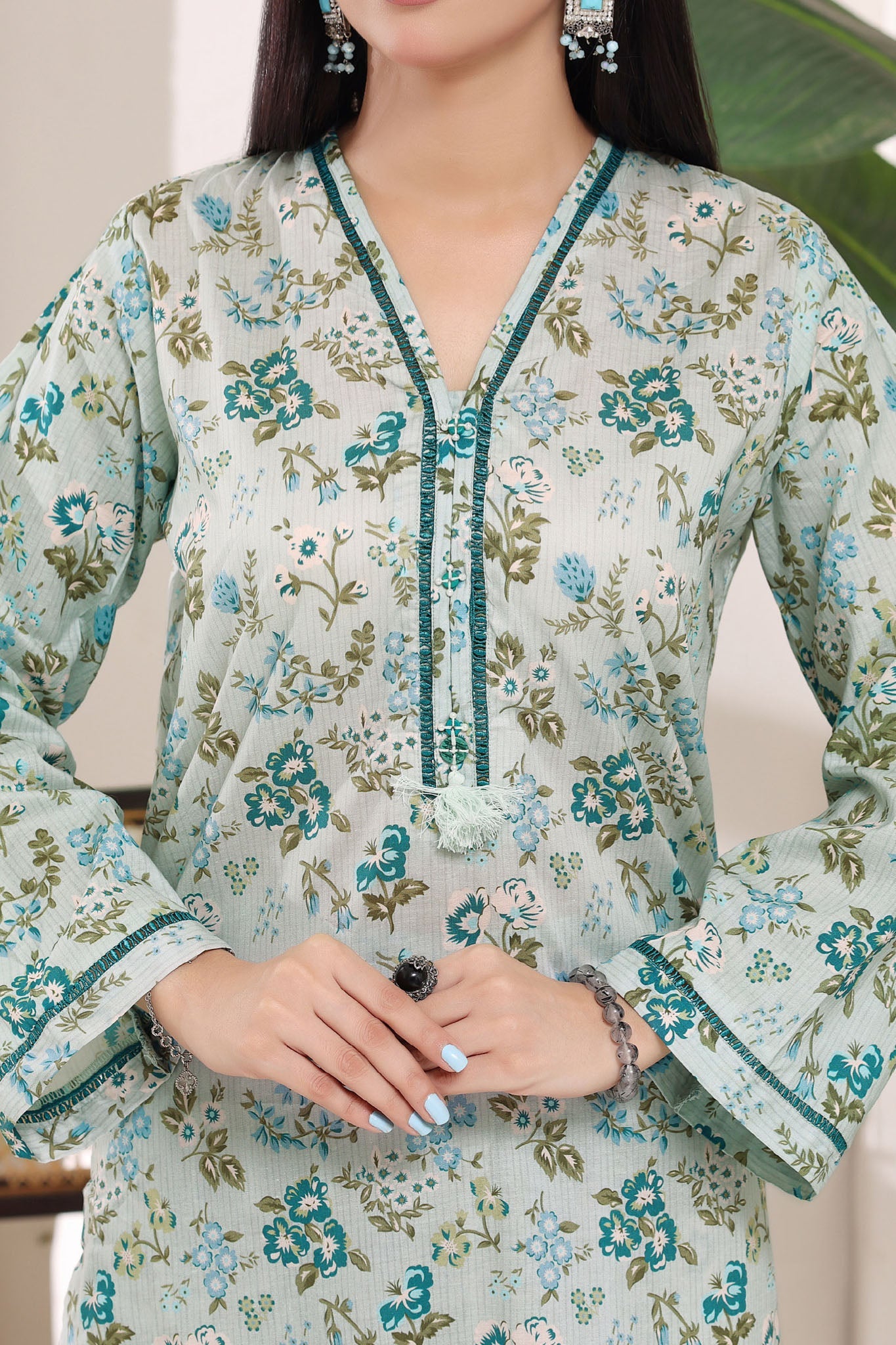 Aizal Stitched 2 Piece Cambric Co Ords Collection'2025-AZL-705