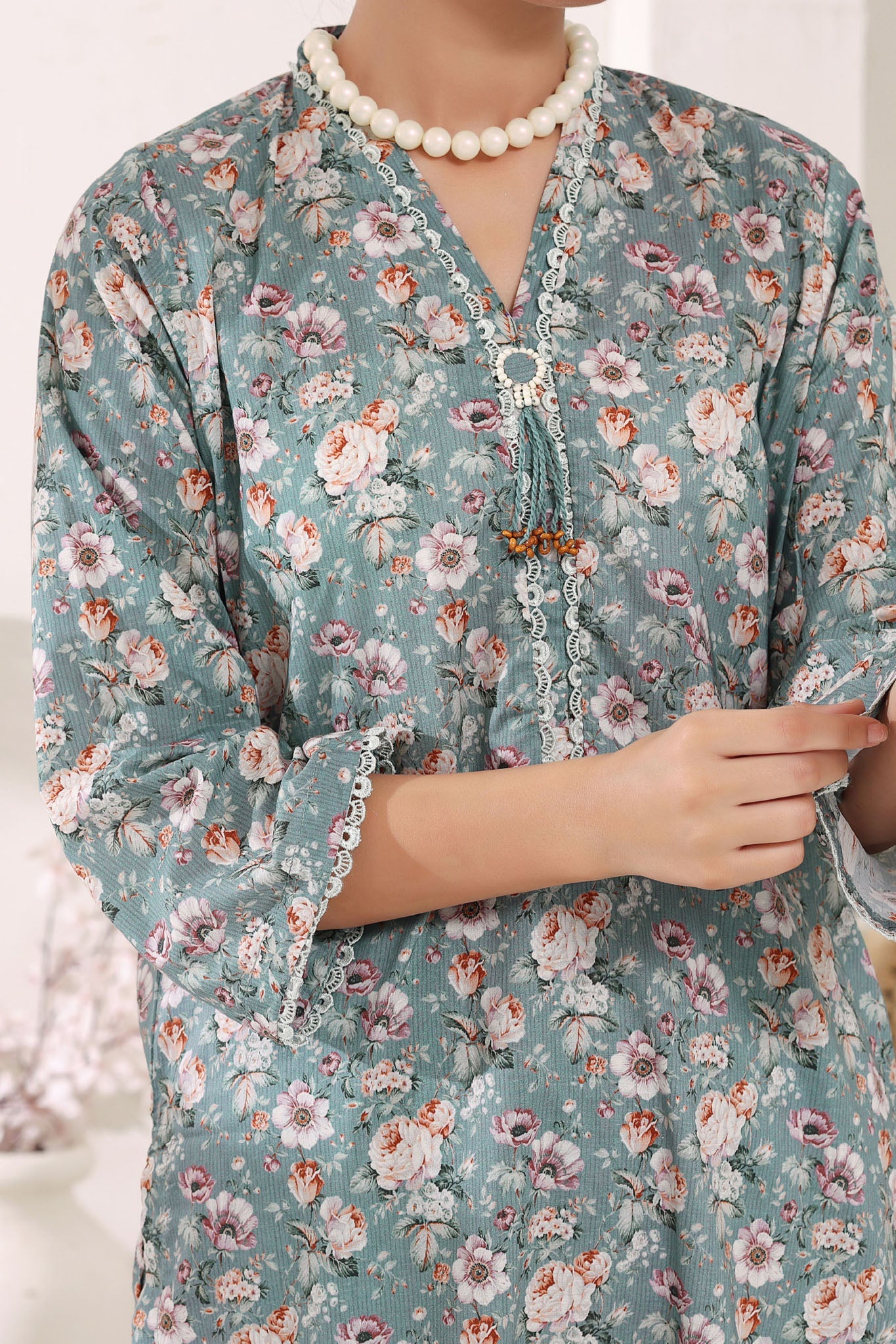 Aizal Stitched 2 Piece Cambric Co Ords Collection'2025-AZL-720