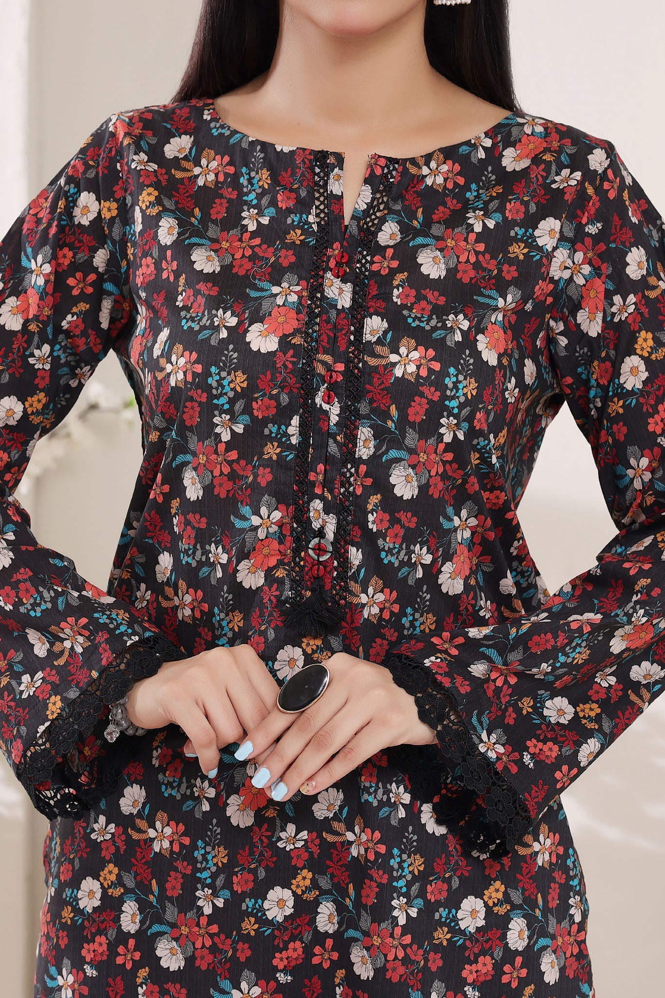 Aizal Stitched 2 Piece Cambric Co Ords Collection'2025-AZL-726