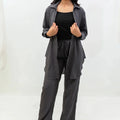 Zauk 2 Piece Charcoal Gray