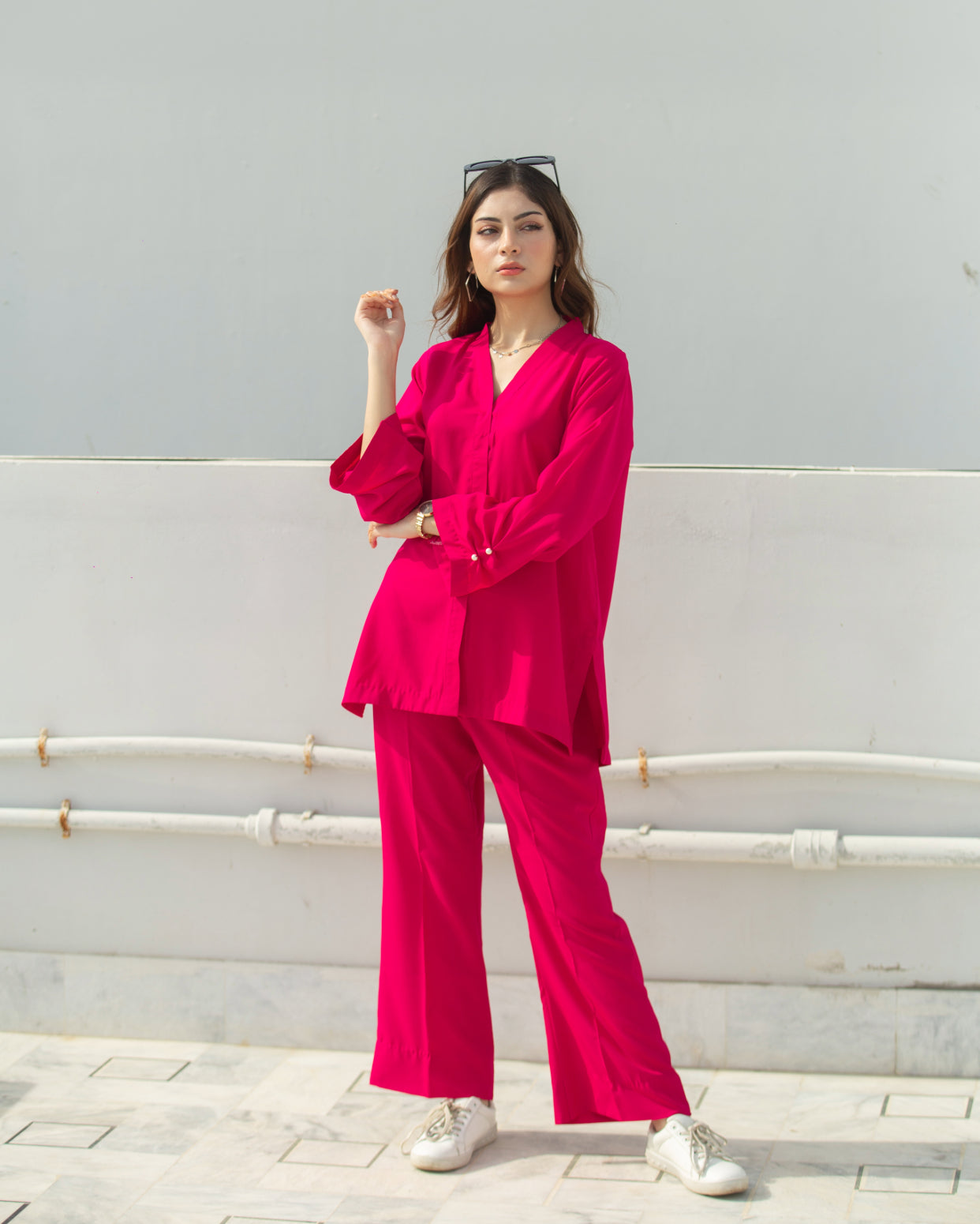 Zauk Stitched 2 Piece Collection-Candy Two Piece Dress