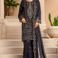 Afsany by Sada Bahar Stitched 3 Piece Luxury Chiffon Vol-13 Collection'2025-CR-28-Black