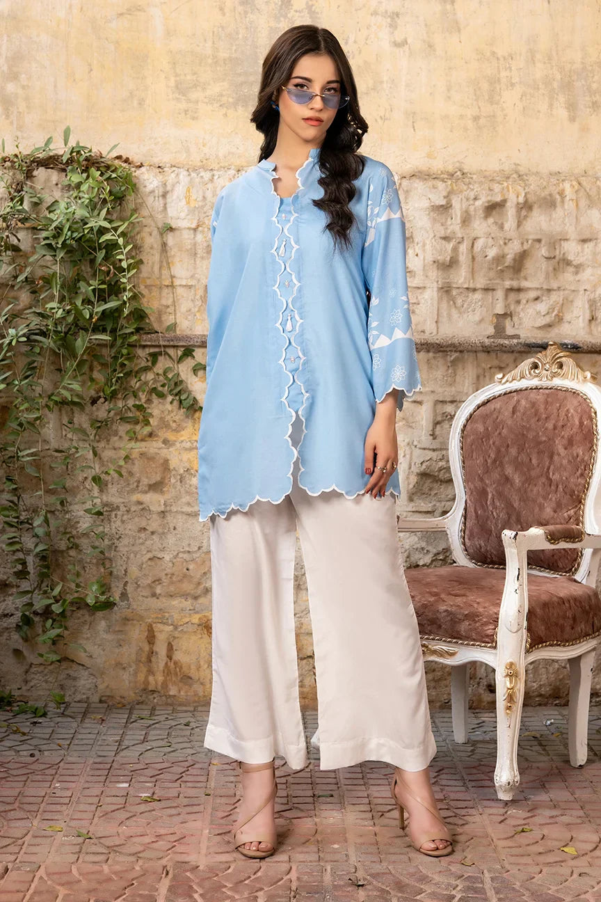 Dhaga Stitched 2 Piece Summer Suit-Alaida