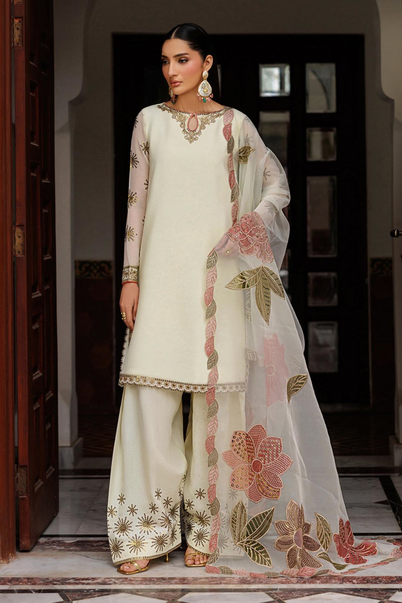 Nourah By Zarif Unstitched 3 Piece Formals Suit-ZF-ZQH-AMANI-0I