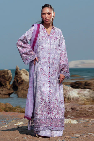 Summer Together By Afrozeh Unstitched 3 Piece Lawnkari Vol-03 Collection-AL-02-Amethyst