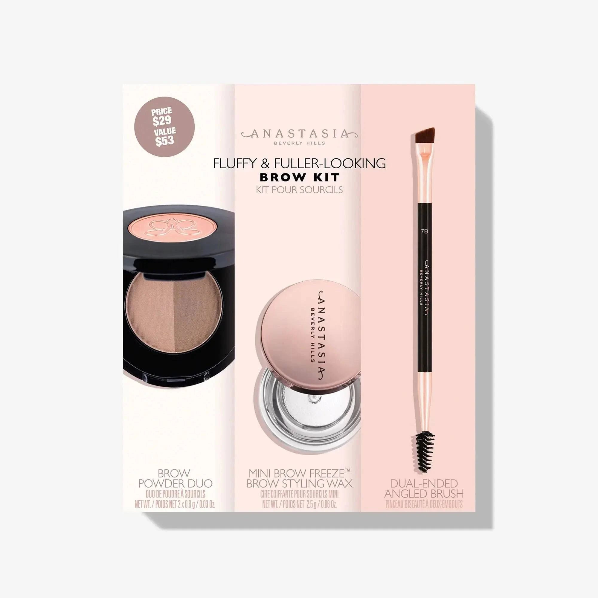 Anastasia Beverly Hills -  Fluffy & Fuller Looking Brow Kit - Soft Brown - My Store