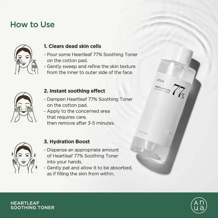 Anua Heartleaf 77% Soothing Toner 250Ml - My Store